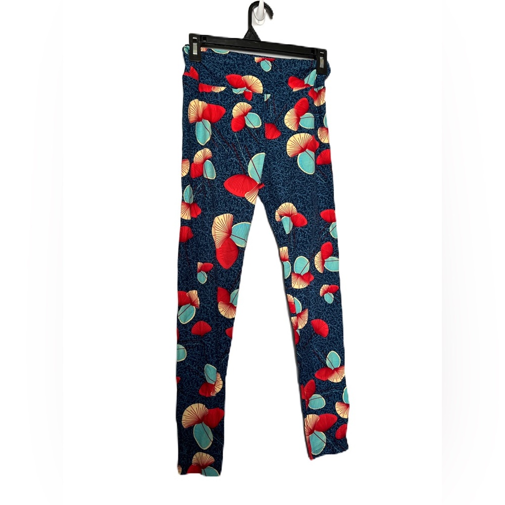 Lularoe One Size leggings fan flowers